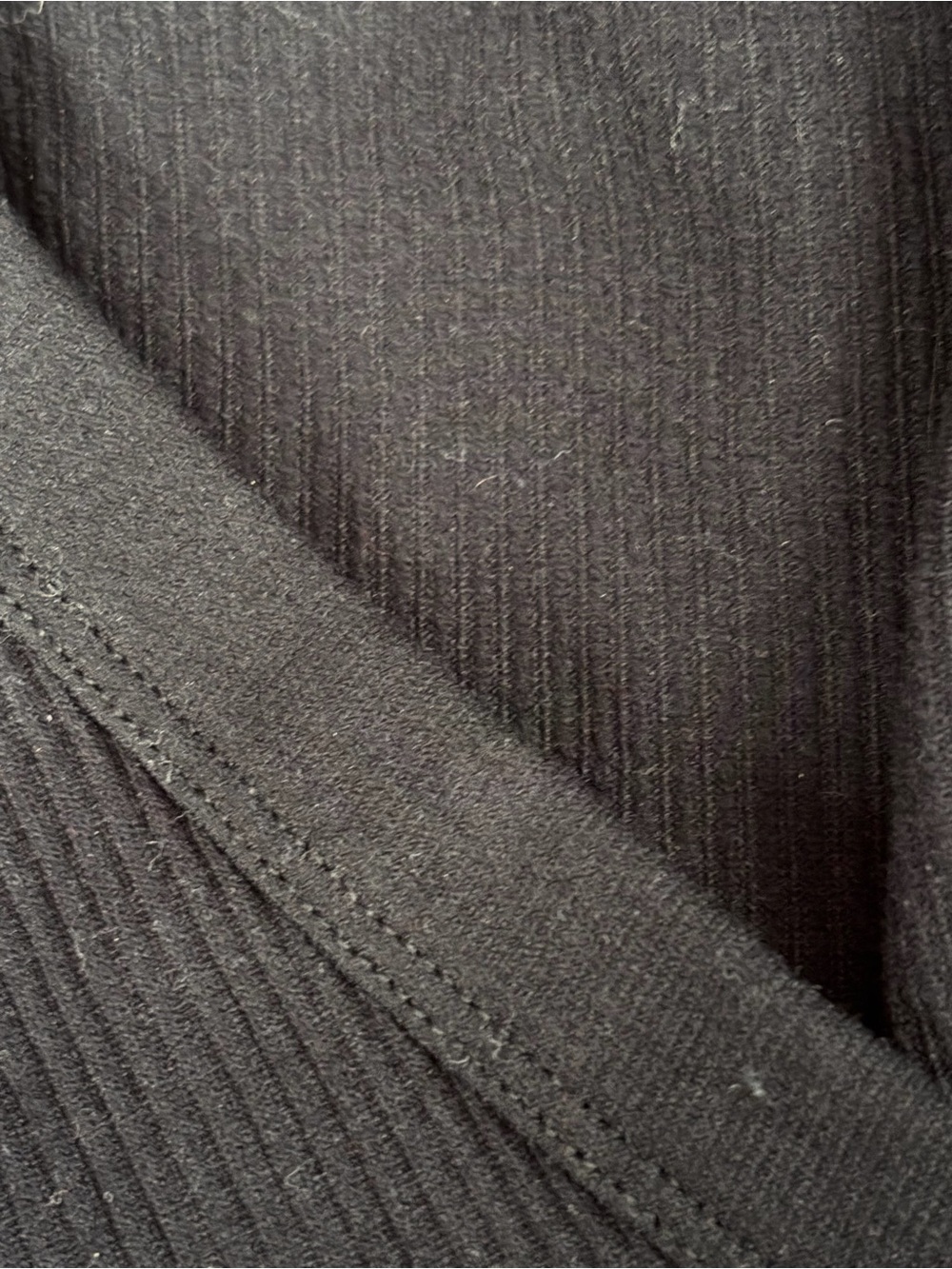 Garage Black Ribbed Crop Top - Picture 5 of 5